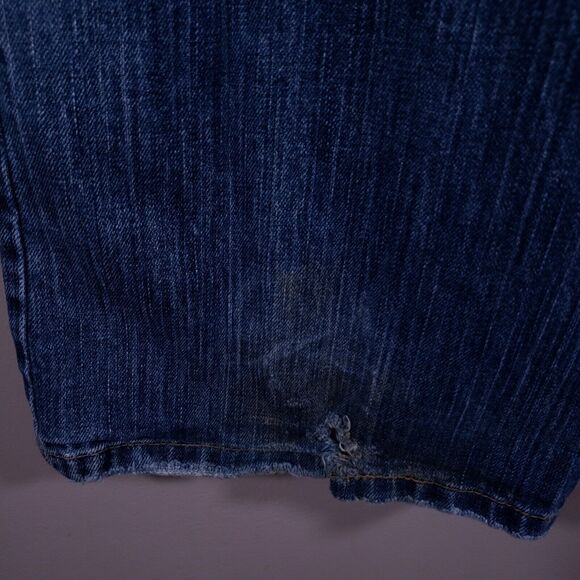 American Eagle Jeans Women's 34x30 Stretch Boot Distressed Embroidered Denim - Picture 5 of 16